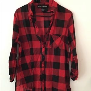 Red plaid flannel
